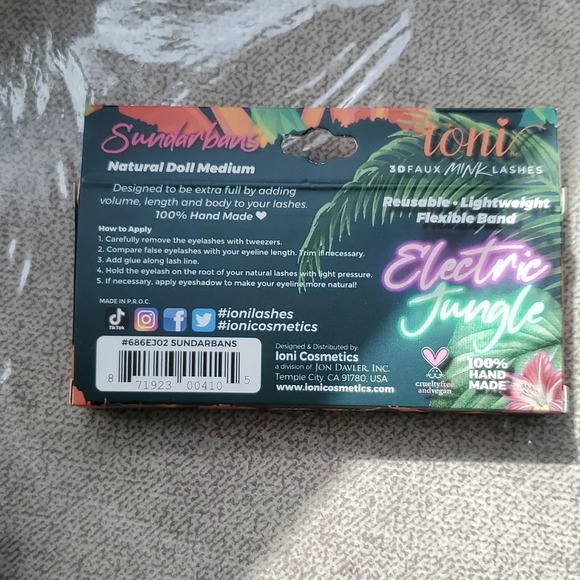 Ioni 3D Faux Mink Lashes Women's 100% Handmade Bundle 2 - Picture 5 of 7